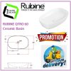 RUBINE QTRO 60 Ceramic Basin