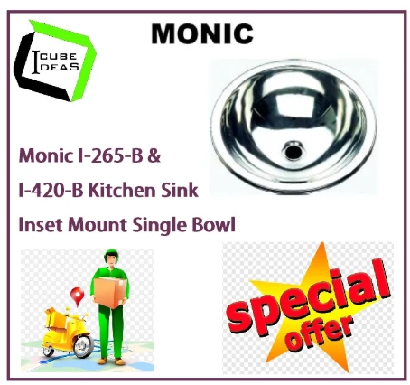 MONIC I-420-B STAINLESS STEEL SINK