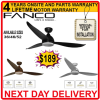 FANCO B STAR DC 36/46/52 Inch Ceiling Fans With Remote Control and 3 Tone LED Light
