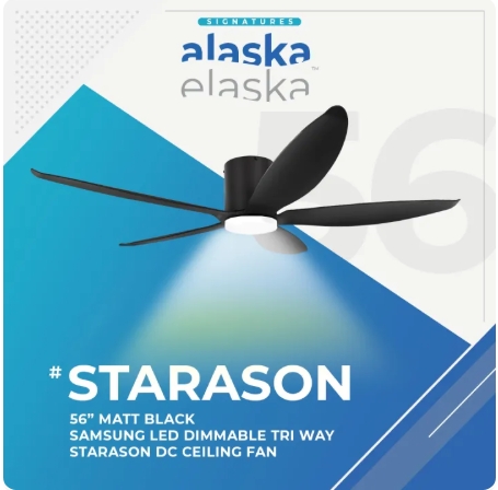 Alaska STARASON 56” DC Ceiling Fan + Samsung 20W LED Dim Tri Way Memory Function - Image 5