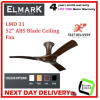 ELMARK LMD 31 ABS Blade 52″ Ceiling Fan( MWH , MBK , OAK , PINE )
